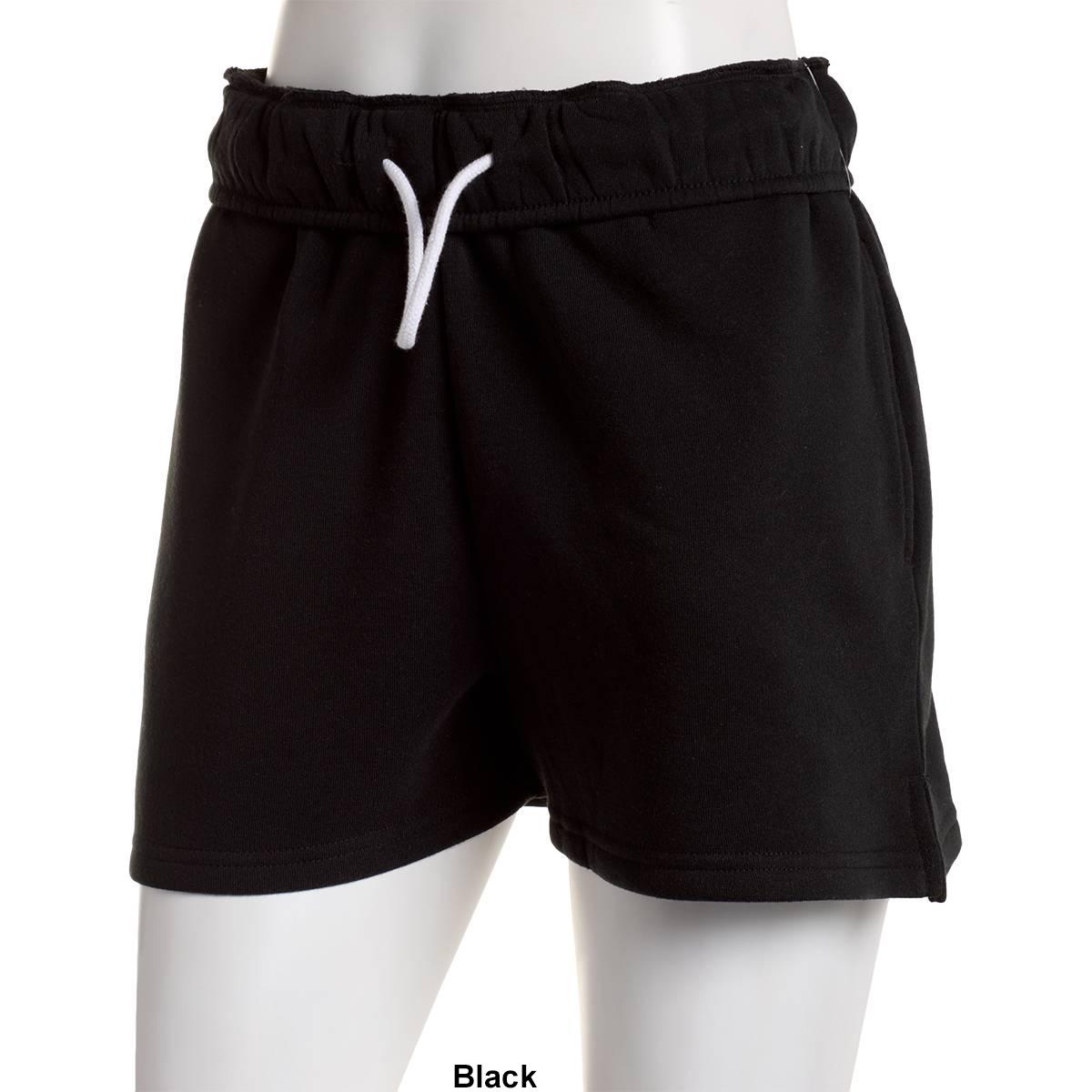 Juniors Derek Heart Fleece High Rise Fold Over Waist Soft Shorts