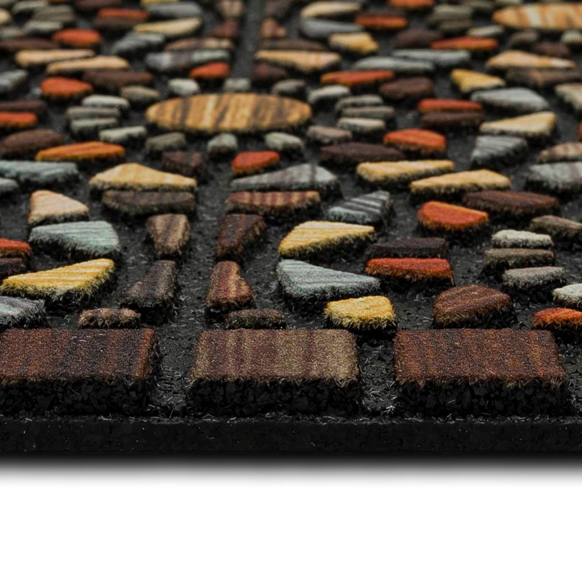 Mohawk Home Entranced Geometric Mosaic Rectangle Doormat