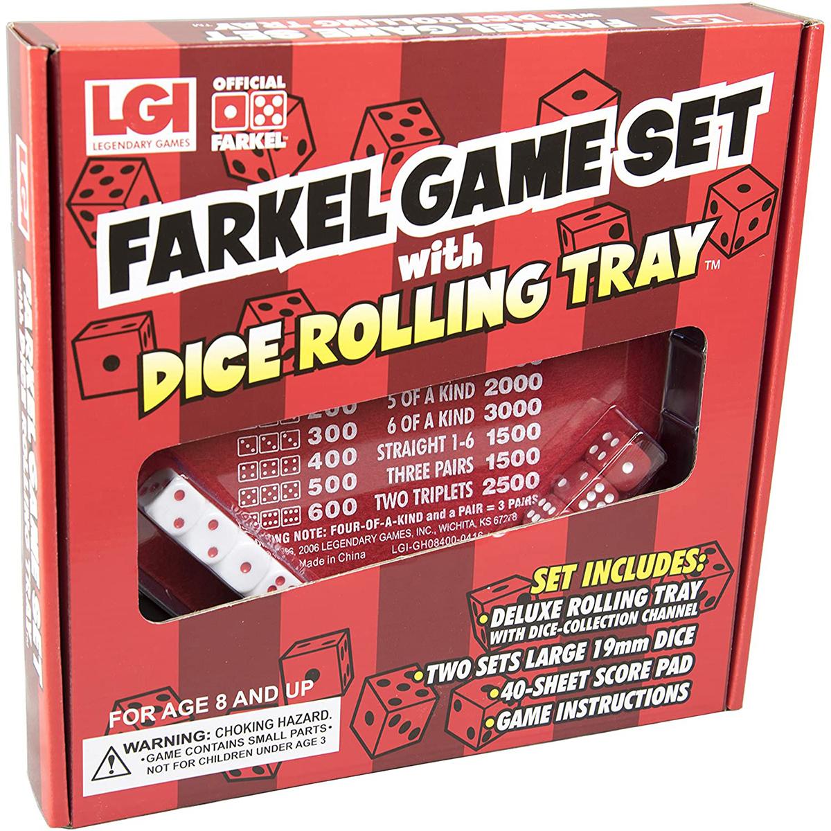 Legendary Games Farkel Rolling Tray Party Game