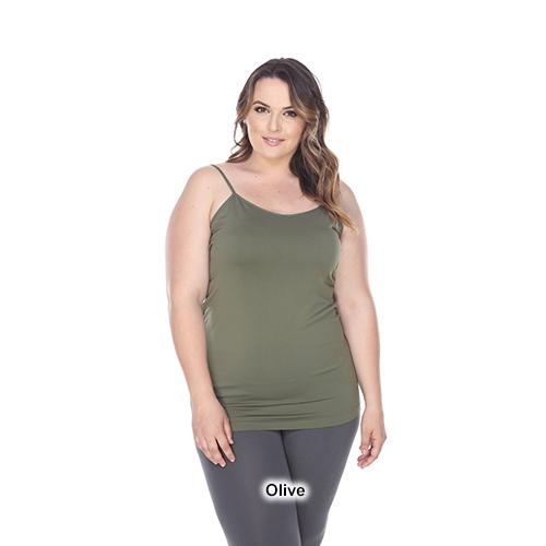 Plus Size White Mark Basic Camisole