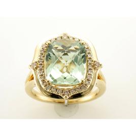 Le Vian(R) Mint Julep Quartz(tm) & Nude Diamonds(tm) Cushion Ring