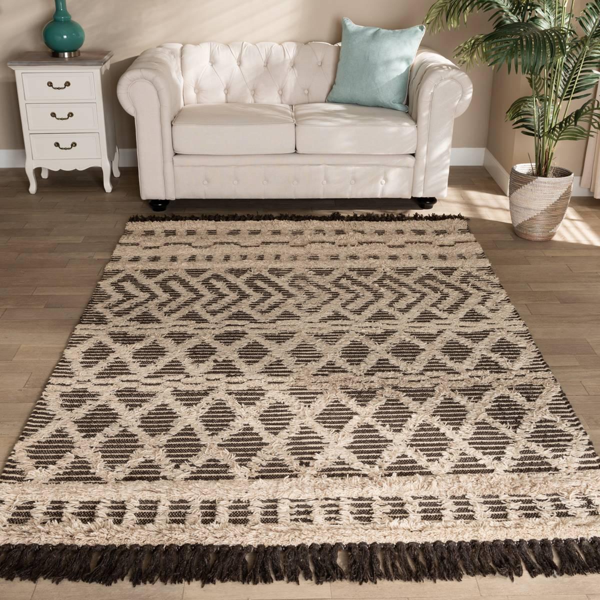 Baxton Studio Heino Modern & Contemporary Wool Area Rug