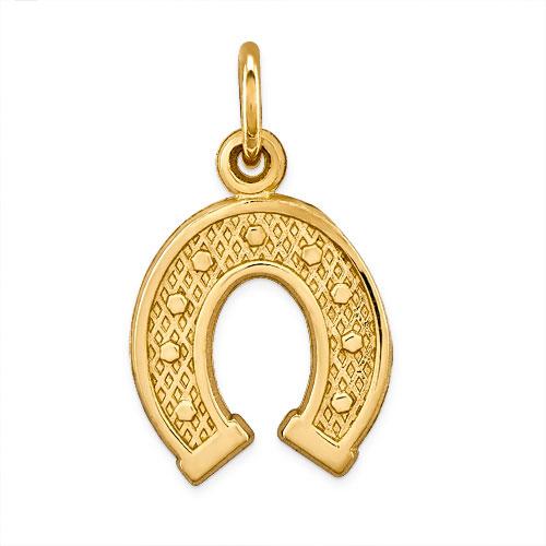 Gold Classics™ Yellow 14kt. Gold Horseshoe Charm