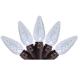 Northlight 70ct Pure White LED Faceted C6 Christmas String Lights