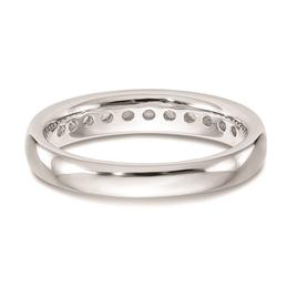 Pure Fire 14kt. White Gold Lab Grown 11-Stone Channel Band