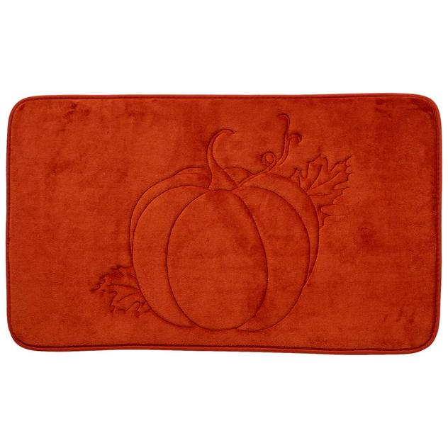 Harvest Pumpkin Leaves Memory Foam Mat