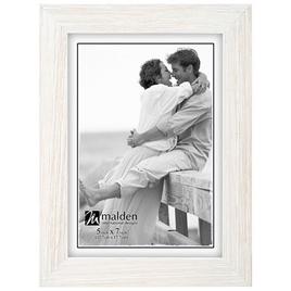 Malden White Wash Linear Frame - 5x7