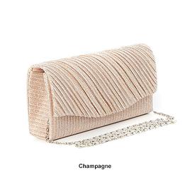D'Margeaux Diagonal Shimmer Evening Bag
