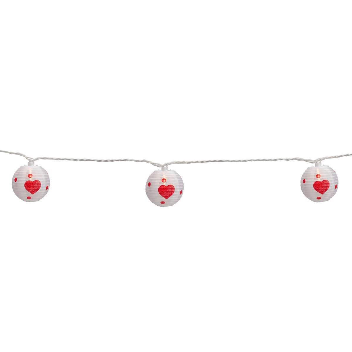 Northlight Seasonal 10ct. Valentine's Day Heart Paper Lanterns