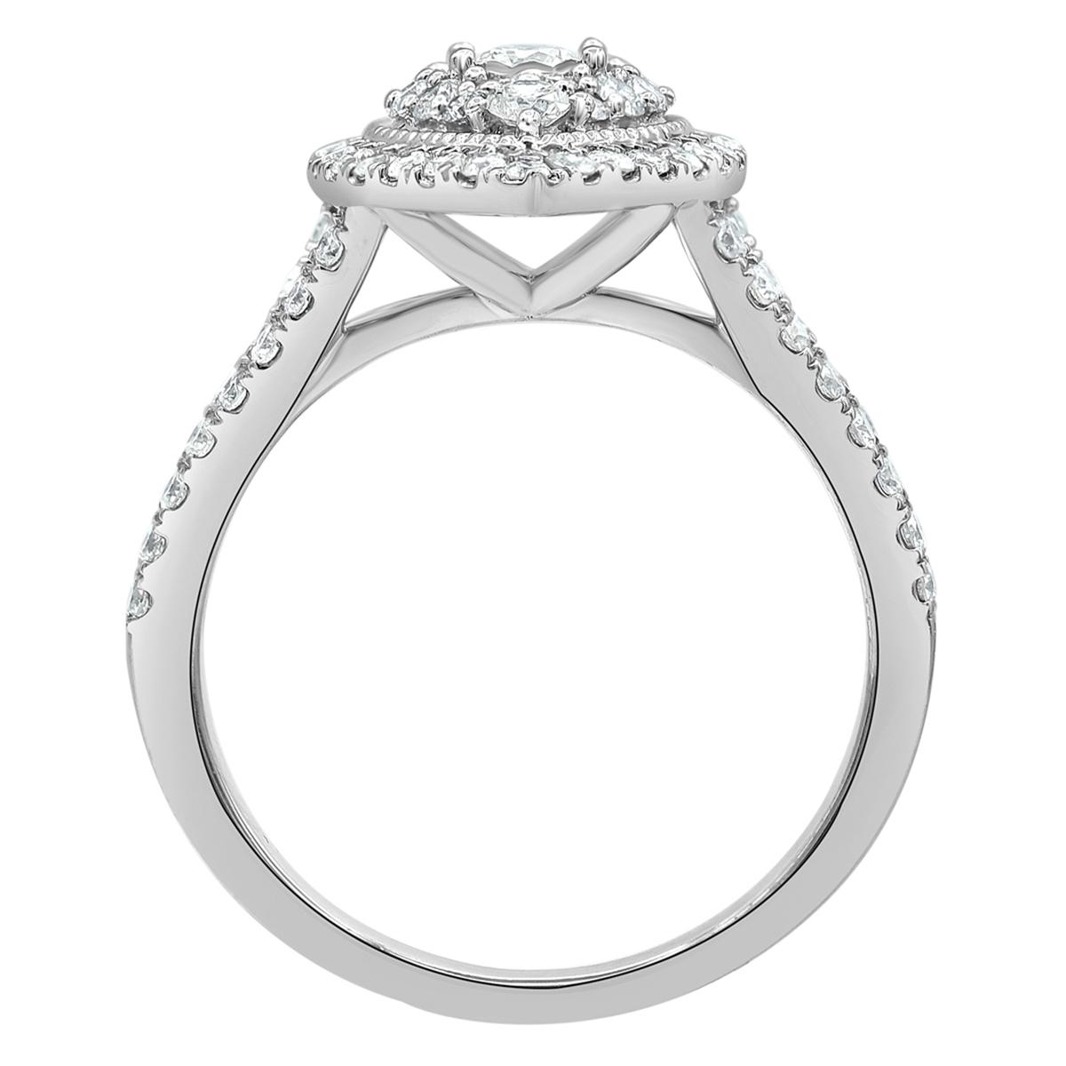 Diamond Classics™ 10kt. White Gold 1ctw. Diamond Engagement Ring
