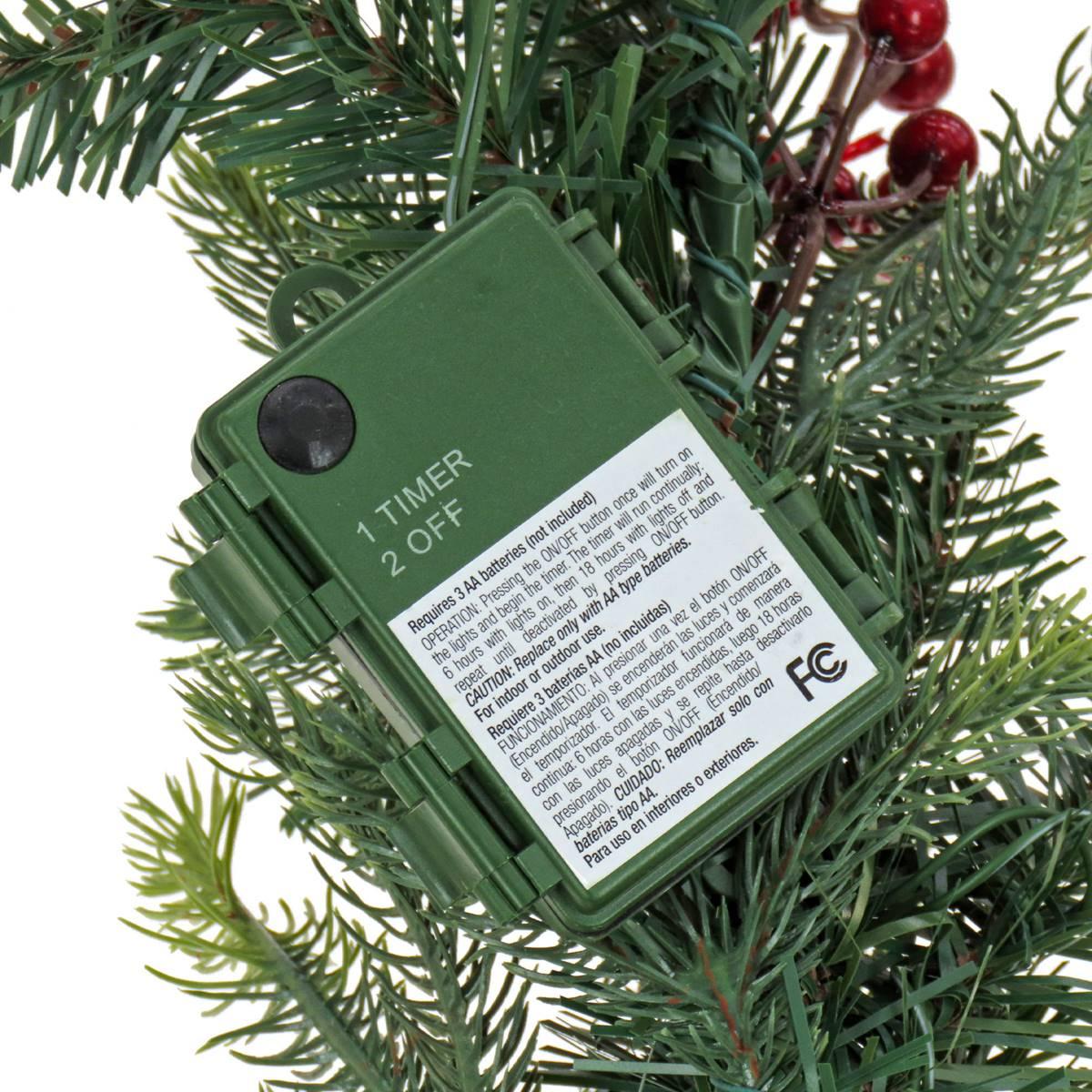 National Tree Feel Real® Scotch Creek Fir Garland w/ 50 LED Light