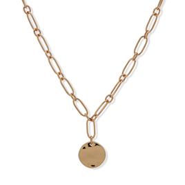 Nine West Gold-Tone Wavy Pendant Necklace