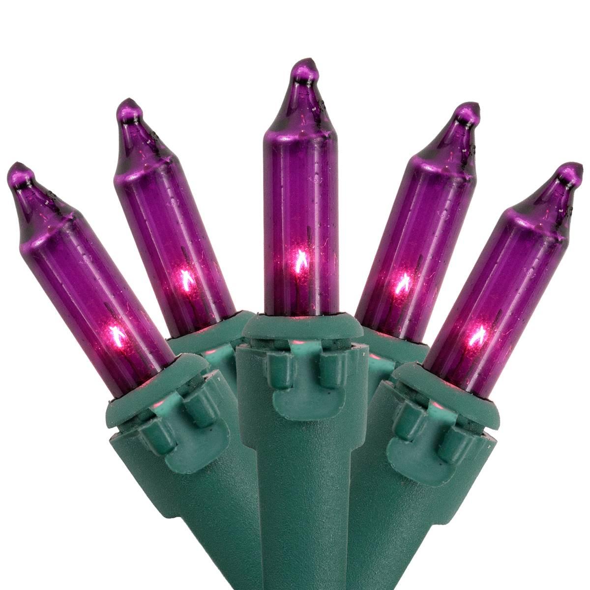 Northlight Seasonal 10ft. Purple Christmas Lights - Green Wire