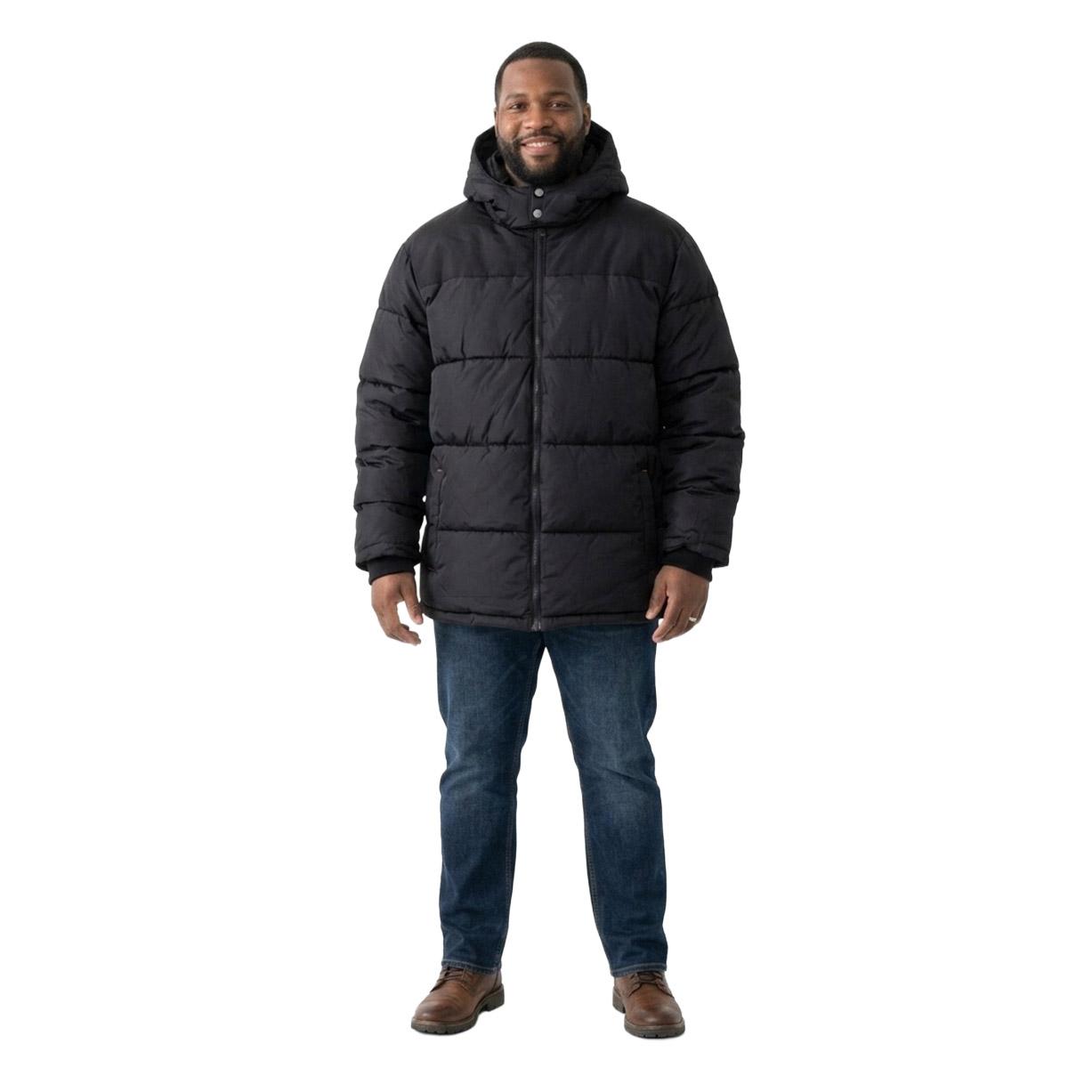 Mens Big & Tall Axcent Color Block Puffer Jacket