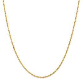 Unisex Gold Classics(tm) 1.75mm. 14k Parisian Wheat 14in. Necklace