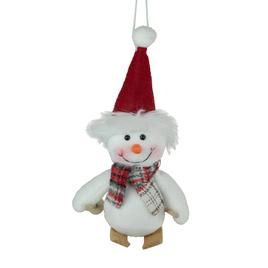 Northlight Seasonal 9.5in. Skiing Snowman Christmas Ornament