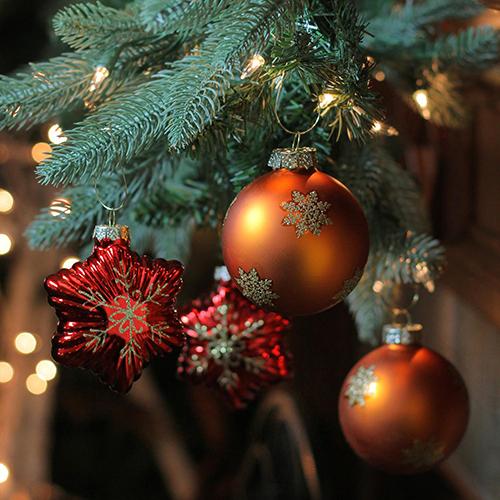 Northlight Shiny Glass Star and Ball Christmas Ornaments