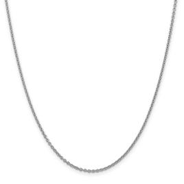 Gold Classics(tm) 1.80mm. 14kt. White Gold Cable Chain Necklace