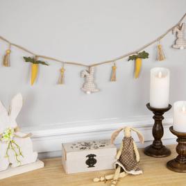 Northlight Seasonal Plush Rabbit & Carrot Twine Easter Garland