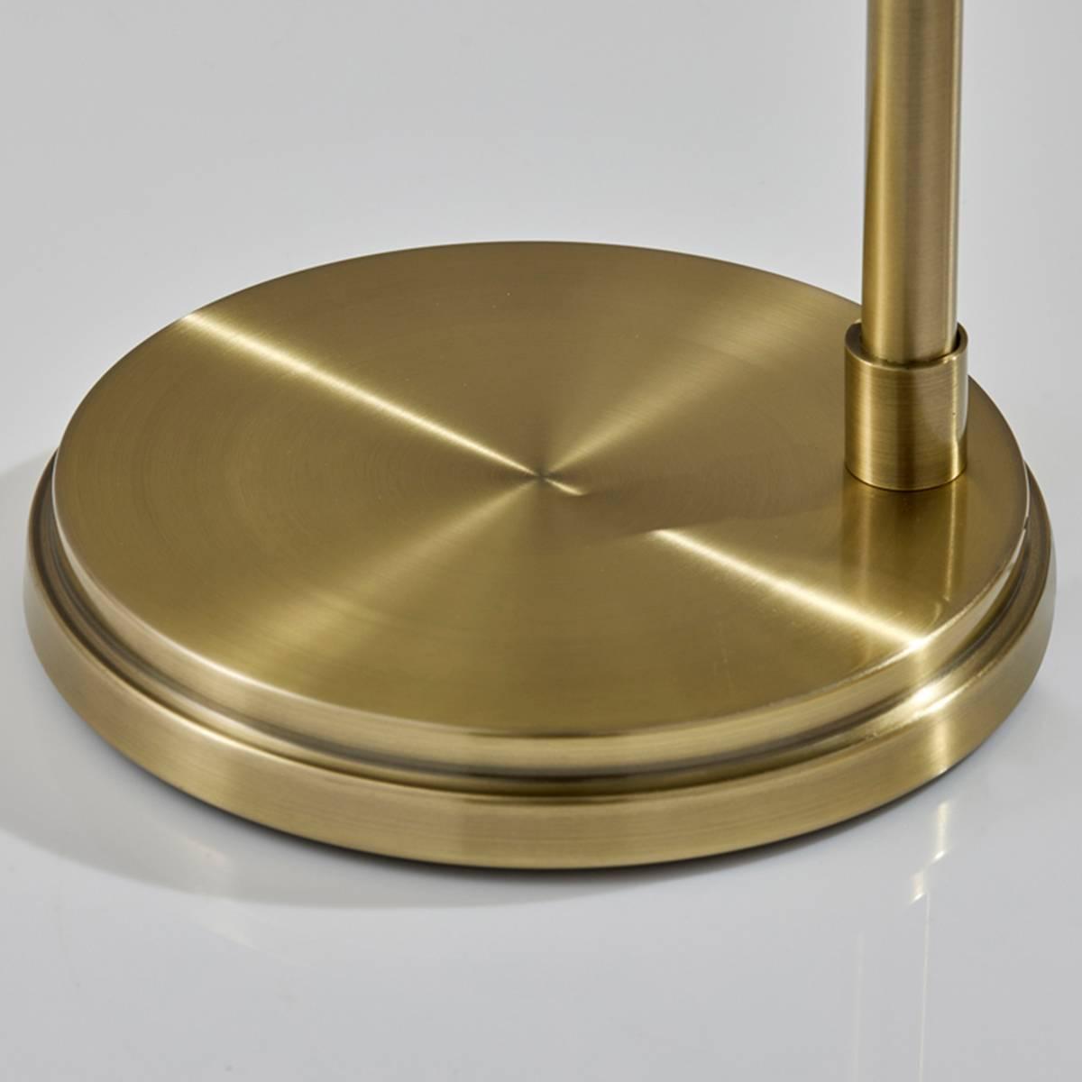Simplee Adesso Smoked Glass Floor Lamp