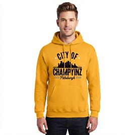 Mens Tailgate Pittsburgh Football Champyinz Skyline Hoodie