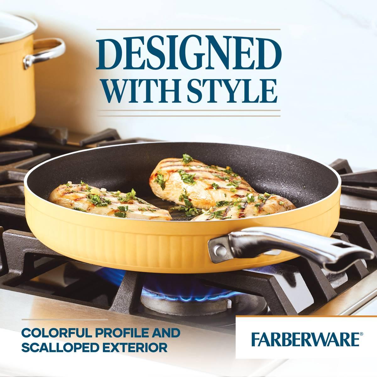 Farberware Style 11.25in. Nonstick Cookware Deep Round Grill Pan