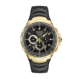 Mens Seiko Coutura Solar Chronograph Yellow/Black Watch - SSC810
