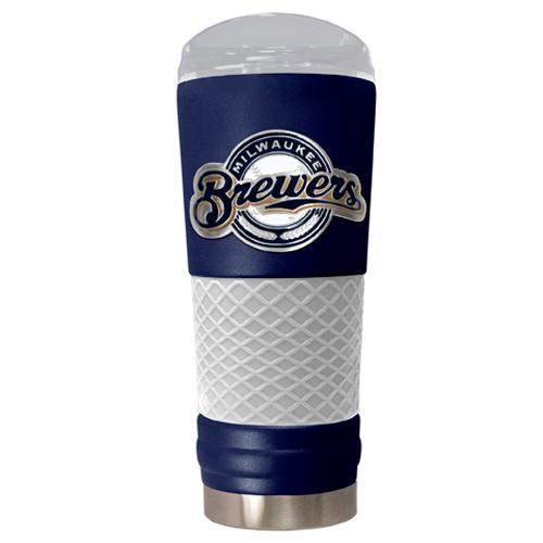 MLB Milwaukee Brewers DRAFT Powder Coated Stainless Steel Tumbler