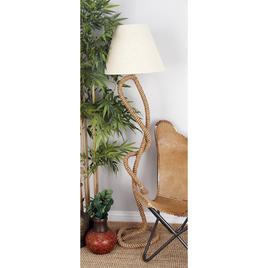 9th & Pike® Brown Jute Rustic Floor Lamp