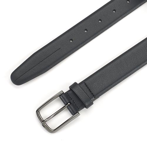 John Henry Matte Buckle Faux Leather Belt
