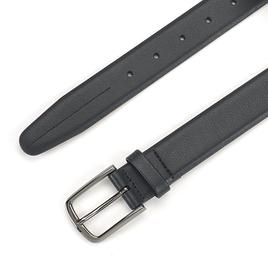 John Henry Matte Buckle Faux Leather Belt