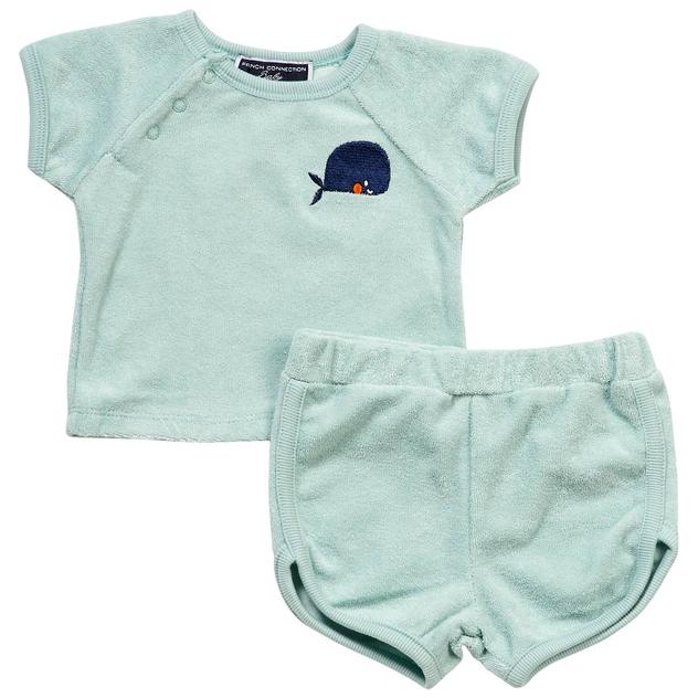Baby Boy (3-9M) French Connection 2pc. Whale Top & Shorts Set