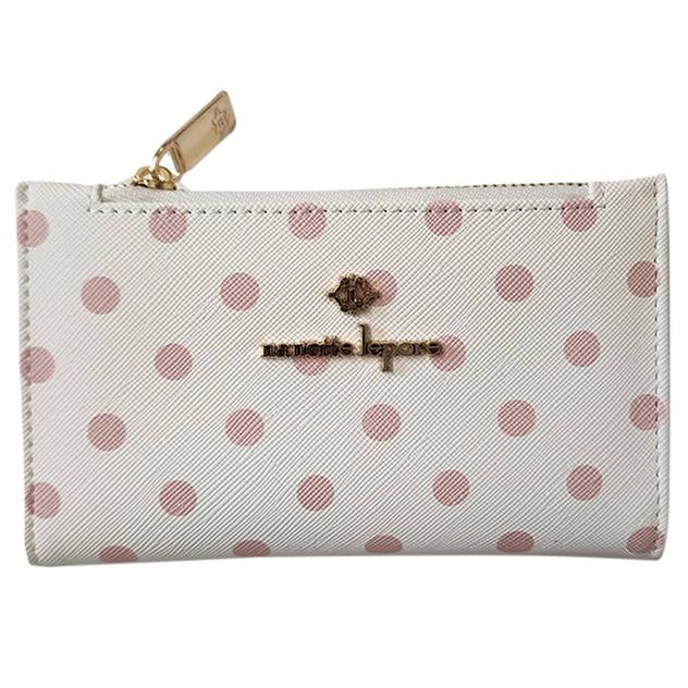 Womens Nanette Lepore Amie Polka Dot Slim Bifold Wallet