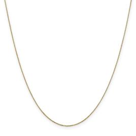 Gold Classics(tm)10kt. 0.6mm Diamond Cut Cable Chain Necklace