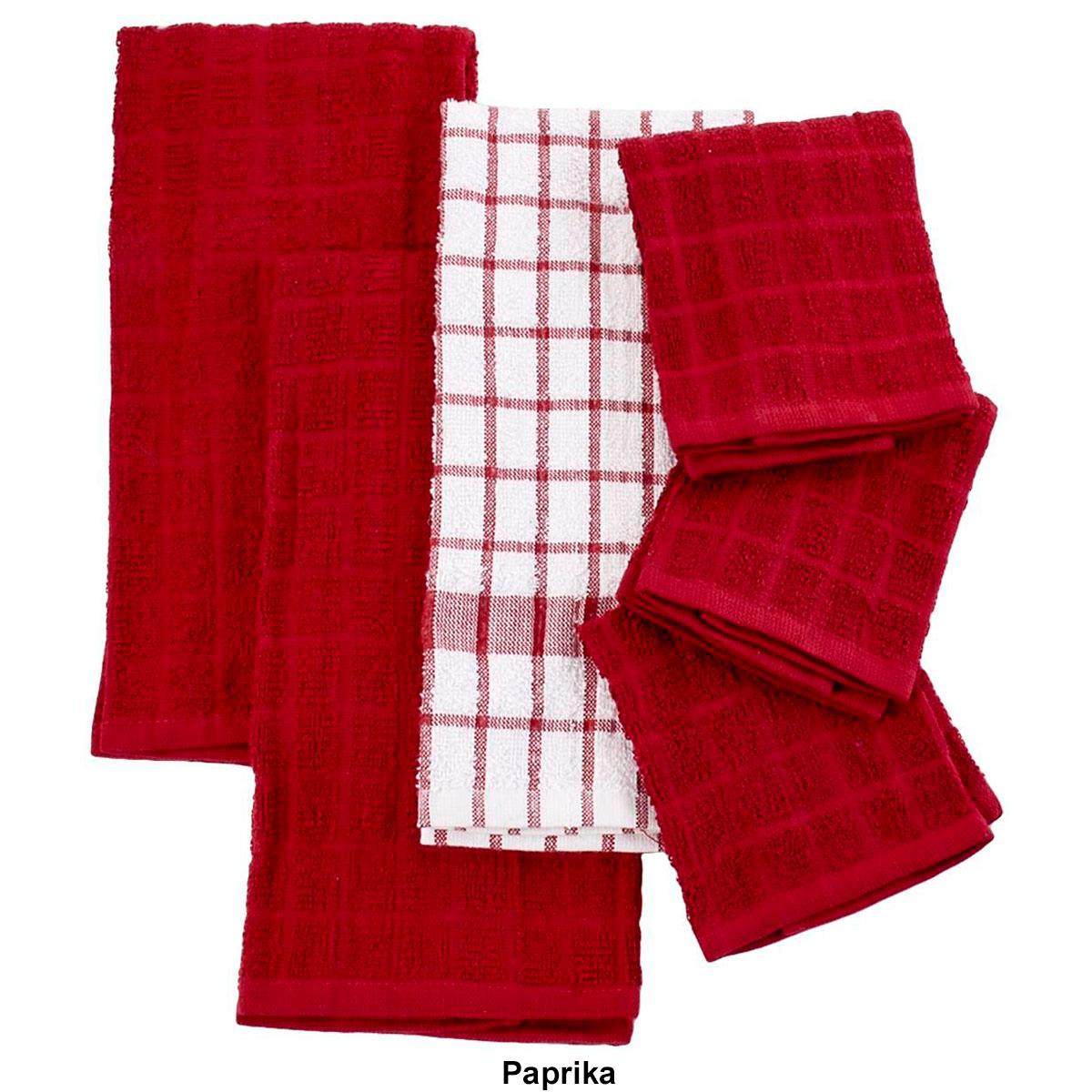 6pk. Kitchen Towel & Dish Cloth Set