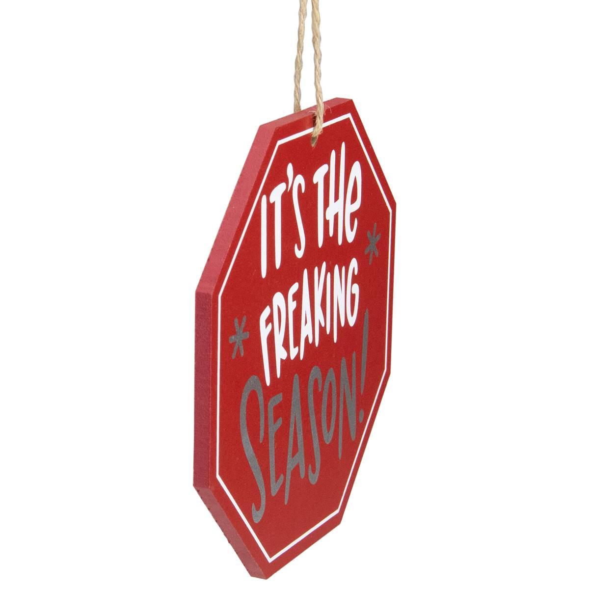 Northlight Seasonal 5in. Octagonal Wooden Sign Christmas Ornament