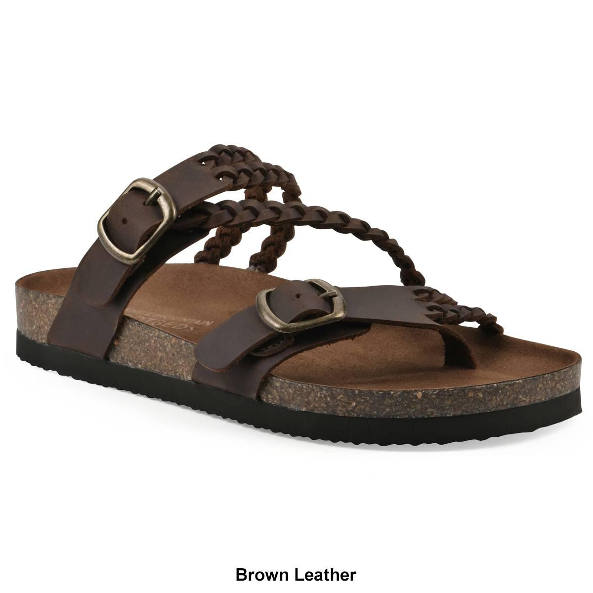 Womens White Mountain Haziest Footbed Sandals