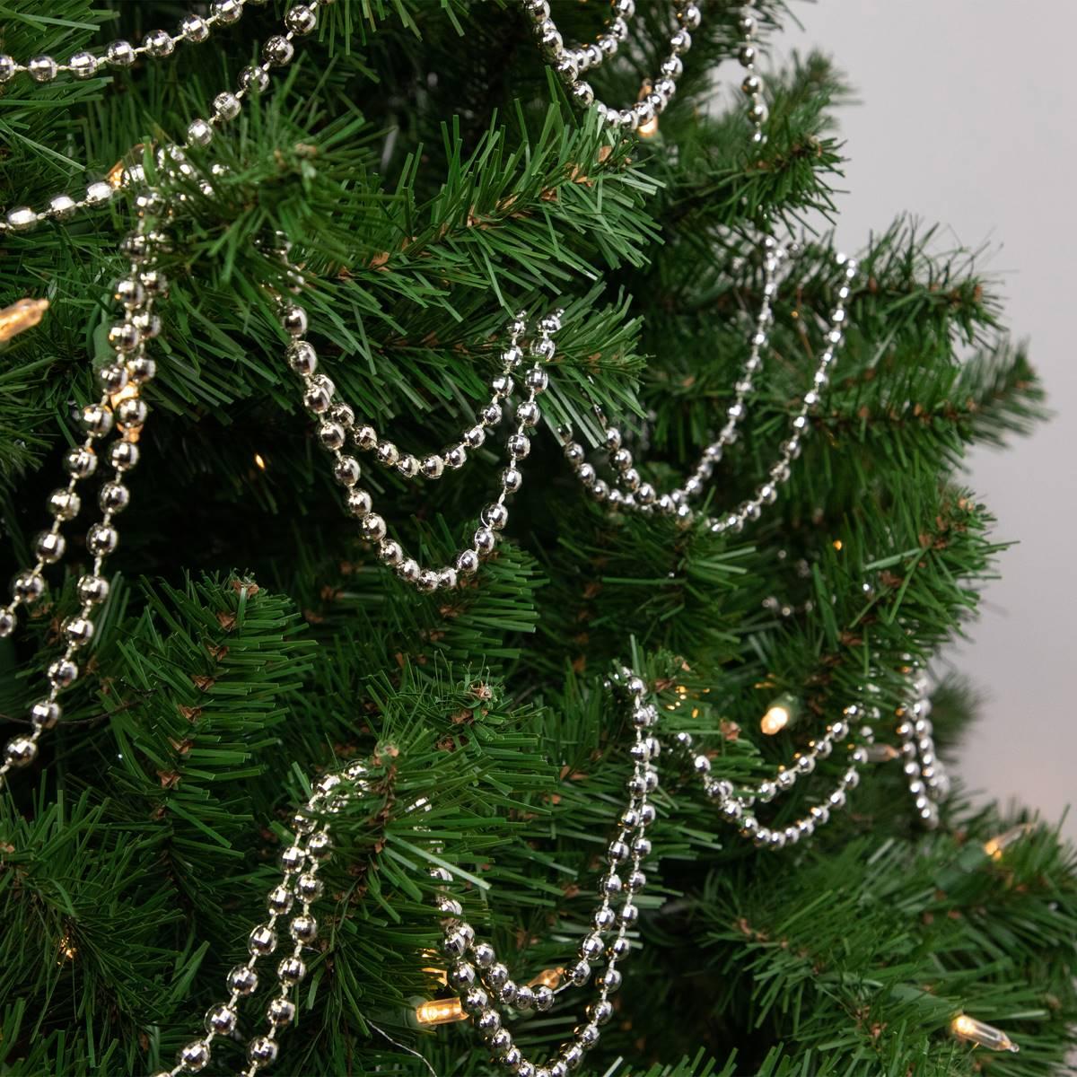 Northlight Seasonal Metallic Faceted Beaded Christmas Garland