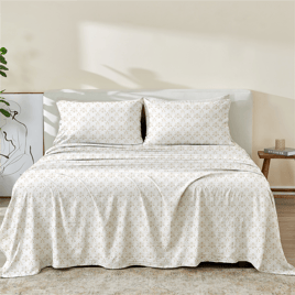 Patina Vie Maison Leiea Microfiber Foliage Day Sheet Set