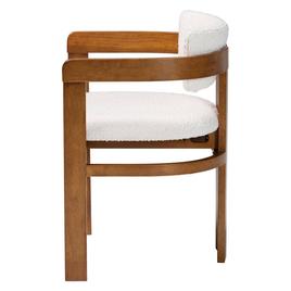 Baxton Studio Carice Modern Cream Boucle Dining Chair