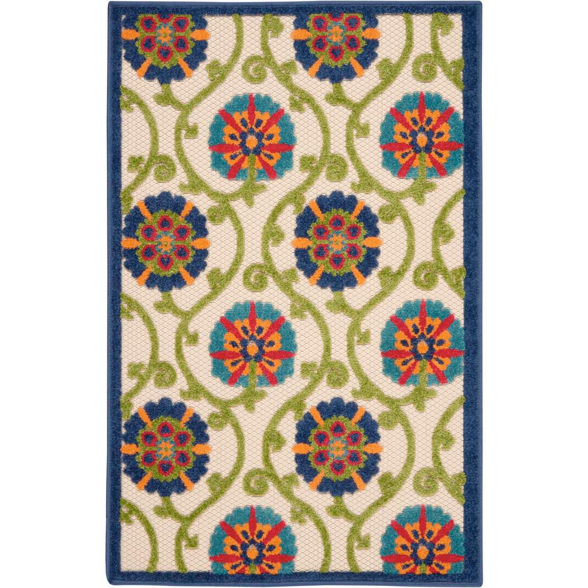Nourison Aloha Vines Contemporary Indoor/Outdoor Area Rug