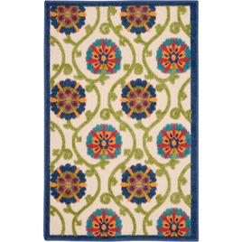 Nourison Aloha Vines Contemporary Indoor/Outdoor Area Rug