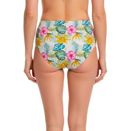 Womens Catherine Malandrino Havana Floral High Waist Swim Bottoms