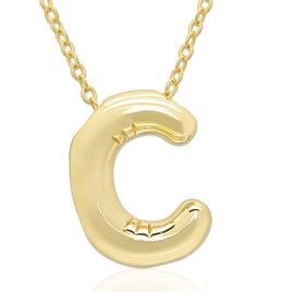 Plain Puff Initial C Pendant