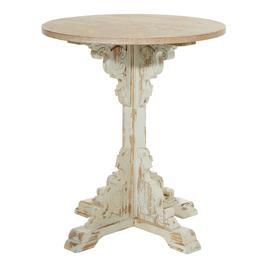 9th &amp; Pike(R) White Chinese Fir Country Accent Table