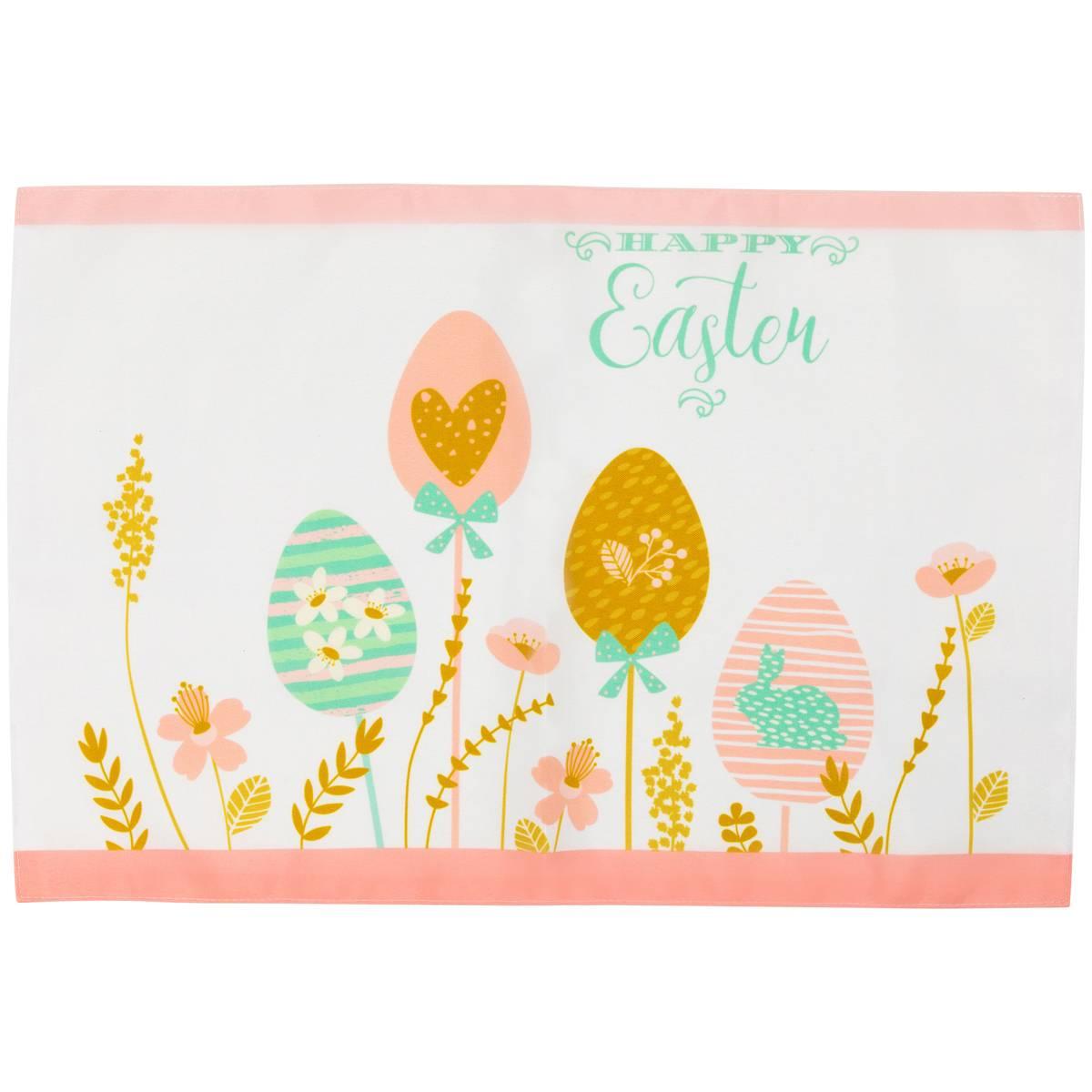 Northlight Seasonal Happy Easter Floral Placemats - Set of 4