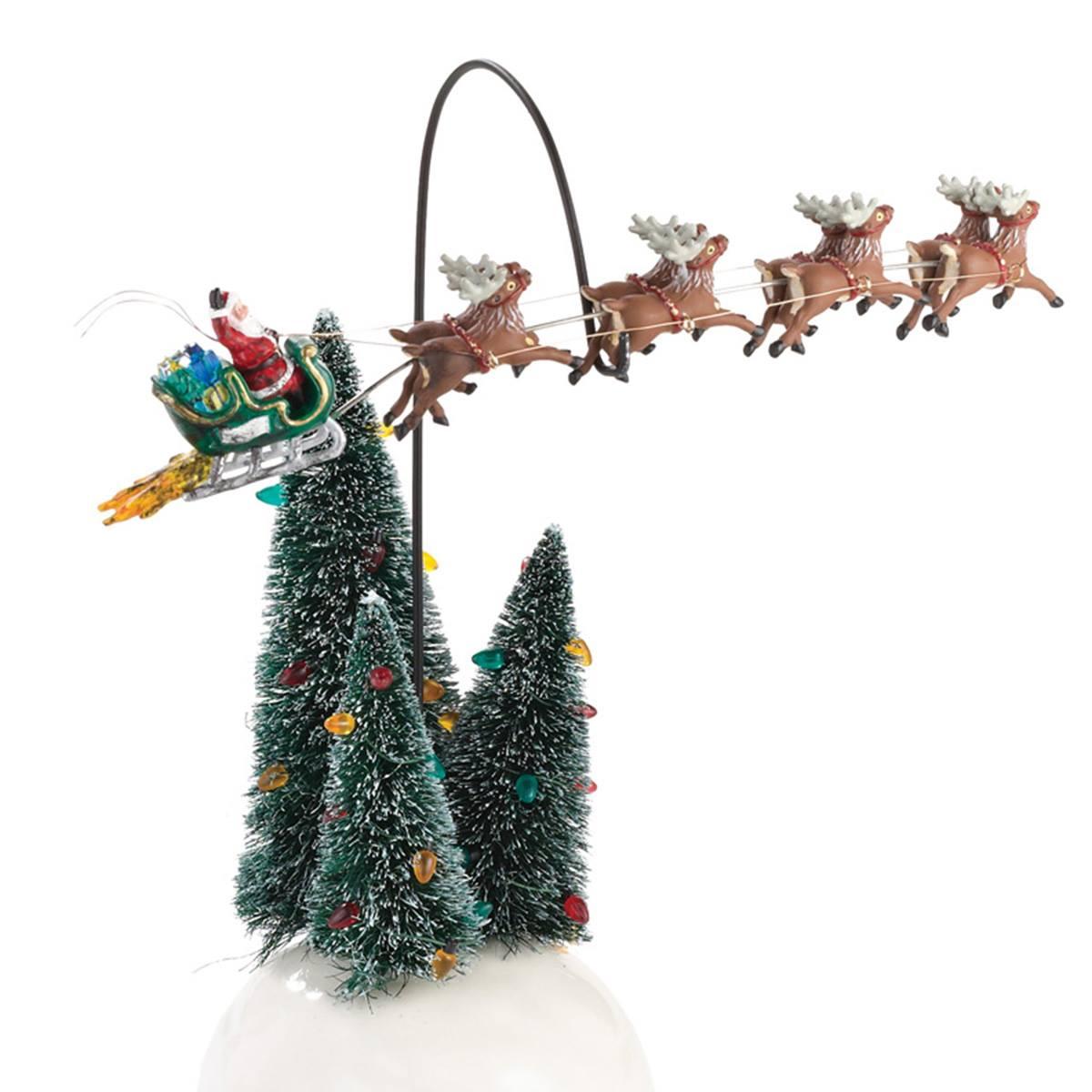 Department 56 Snow Village Animated Flaming Sleigh