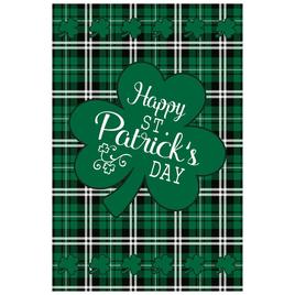 Northlight Seasonal Happy St. Patrick's Day Plaid Garden Flag