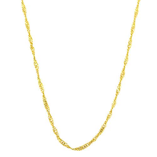 Gold Classics(tm) 10kt. Gold 16in. Singapore Chain Necklace
