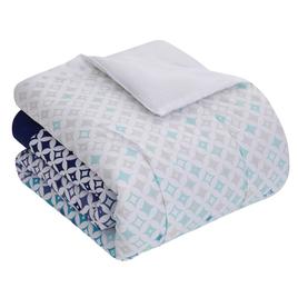 Sweet Home Collection Genova 7pc. Bed In A Bag Diamond Comforter